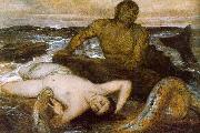 Arnold Bocklin Triton and Nereid USA oil painting reproduction